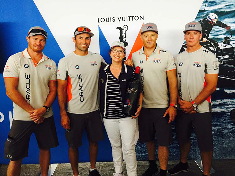 Kim Stare Wallace with Oracle Team USA, defenders of the 35th America's Cup, at the Louis Vuitton America’s Cup World Series in Chicago_800x600