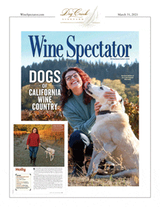 Kim Stare Wallace on the cover of Wine Spectator