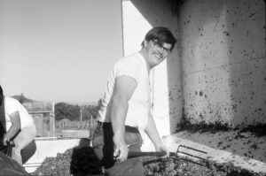 Dave Stare working harvest in 1975