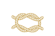 Rope sailing knot icon