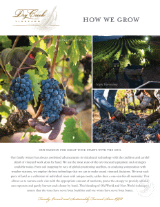 Dry Creek Vineyard How We Grow Product Sheet