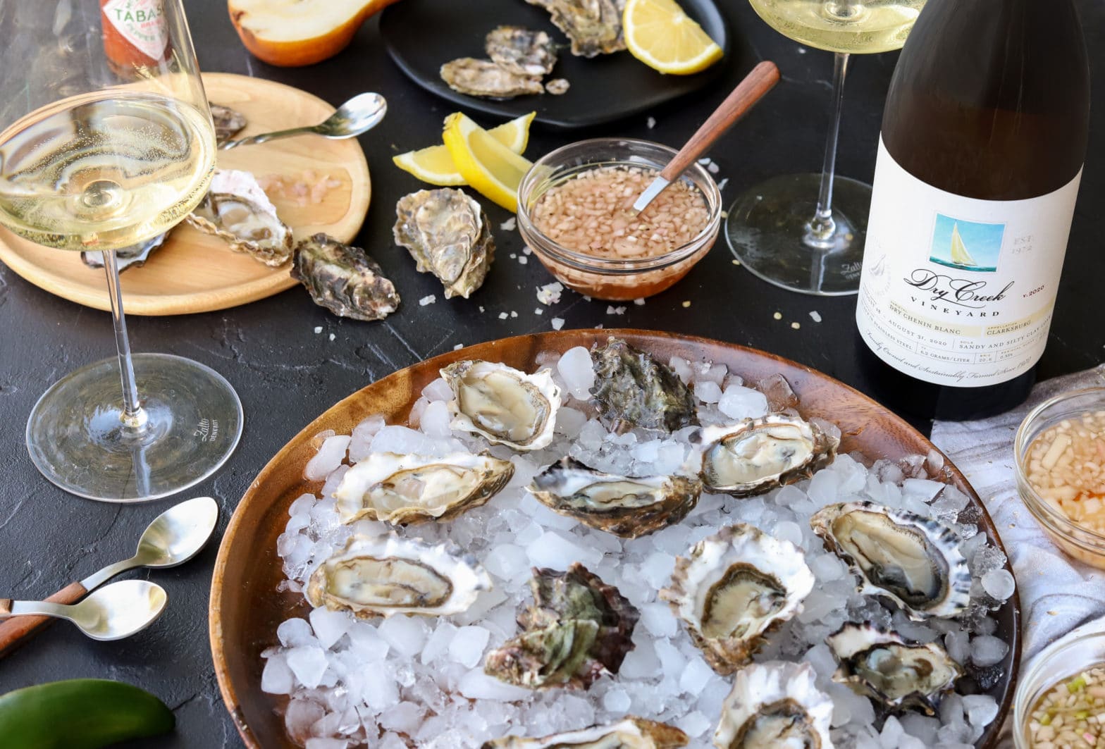Oyster Mignonette with Chenin Blanc