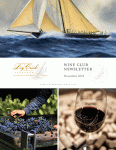 Vintner's Select Club November 2021 Newsletter Cover